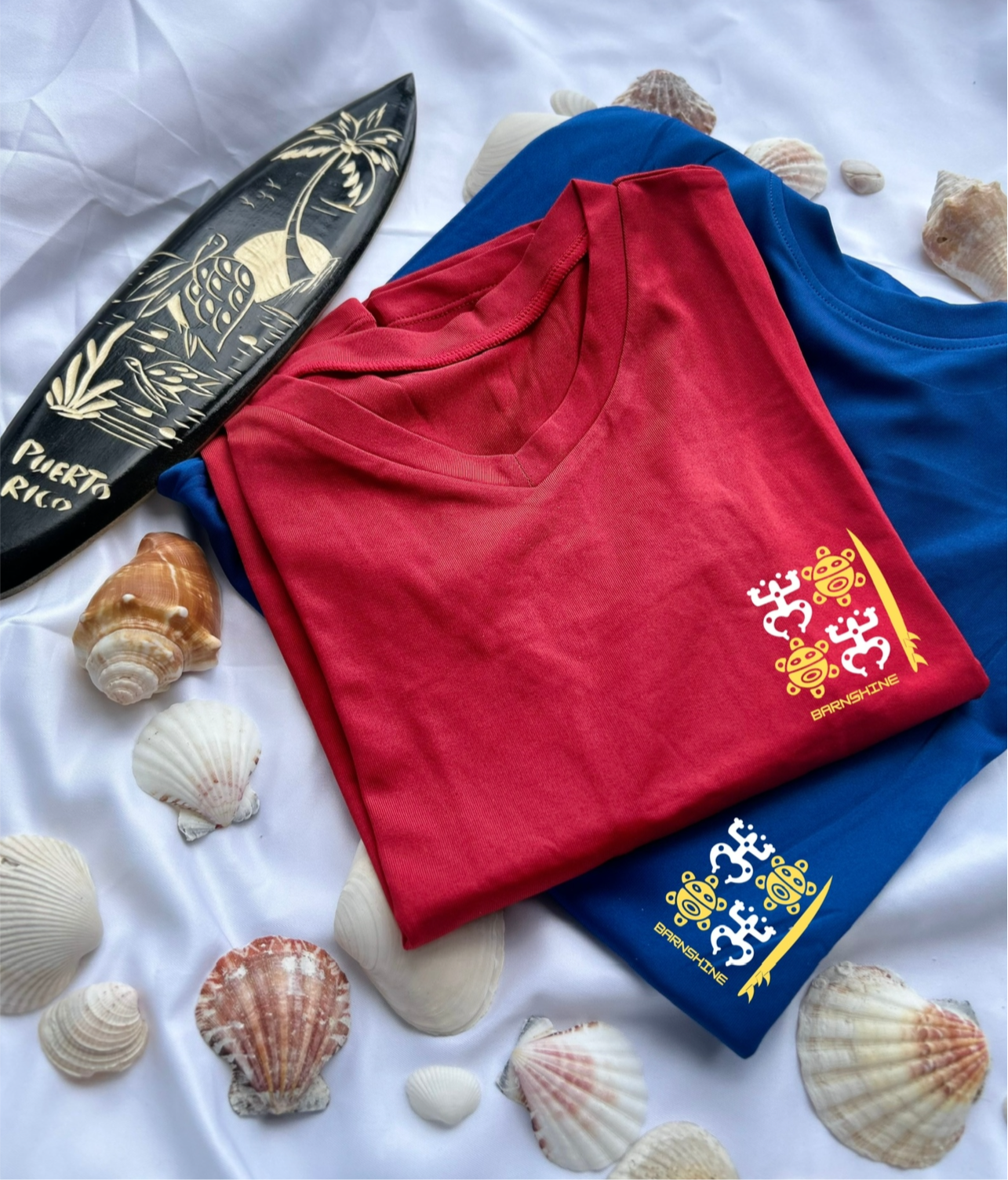 Child wearing Sol de Borikén loose-fit UPF 50+ sun shirt, sensory-friendly design for outdoor protection